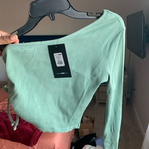 Sage green crop top